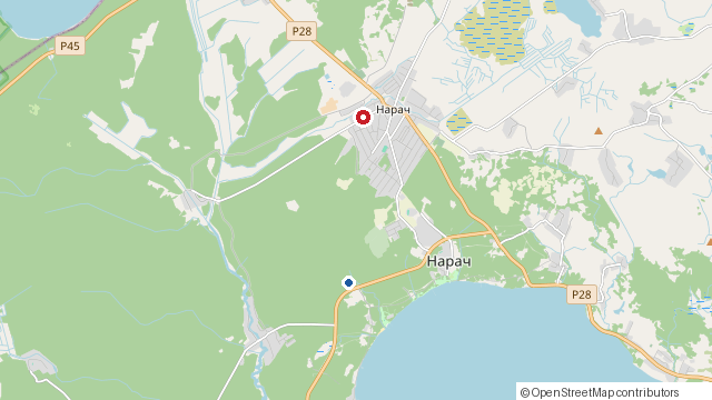 Карта: Кафе Панский маентак (кафе) на Нарочи и наши домики в Урликах