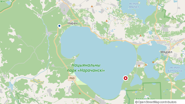 Карта: Санаторий Сосны (санаторий) на Нарочи и наши домики в Урликах