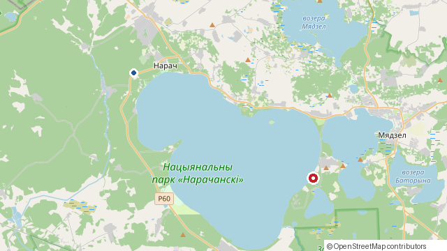 Карта: Турстоянка «Лагерь» (кемпинг) на Нарочи и наши домики в Урликах